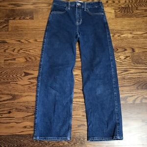 Classic Dark Blue Straight-Leg Jeans
